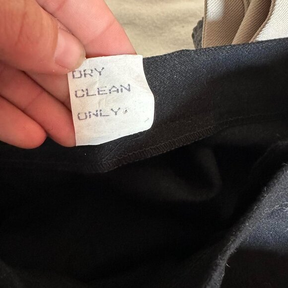 Panther Vintage Black Wool Circle Skirt Size 6 - Picture 8 of 8